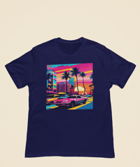 Image 4 of SUNSET DRIVES OCEAN NIGHT T-SHIRT 