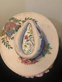 Image 3 of "Bloom with Grace" Hand-burned Wide Brim Hat