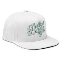Image 3 of White Flat Bill Cap