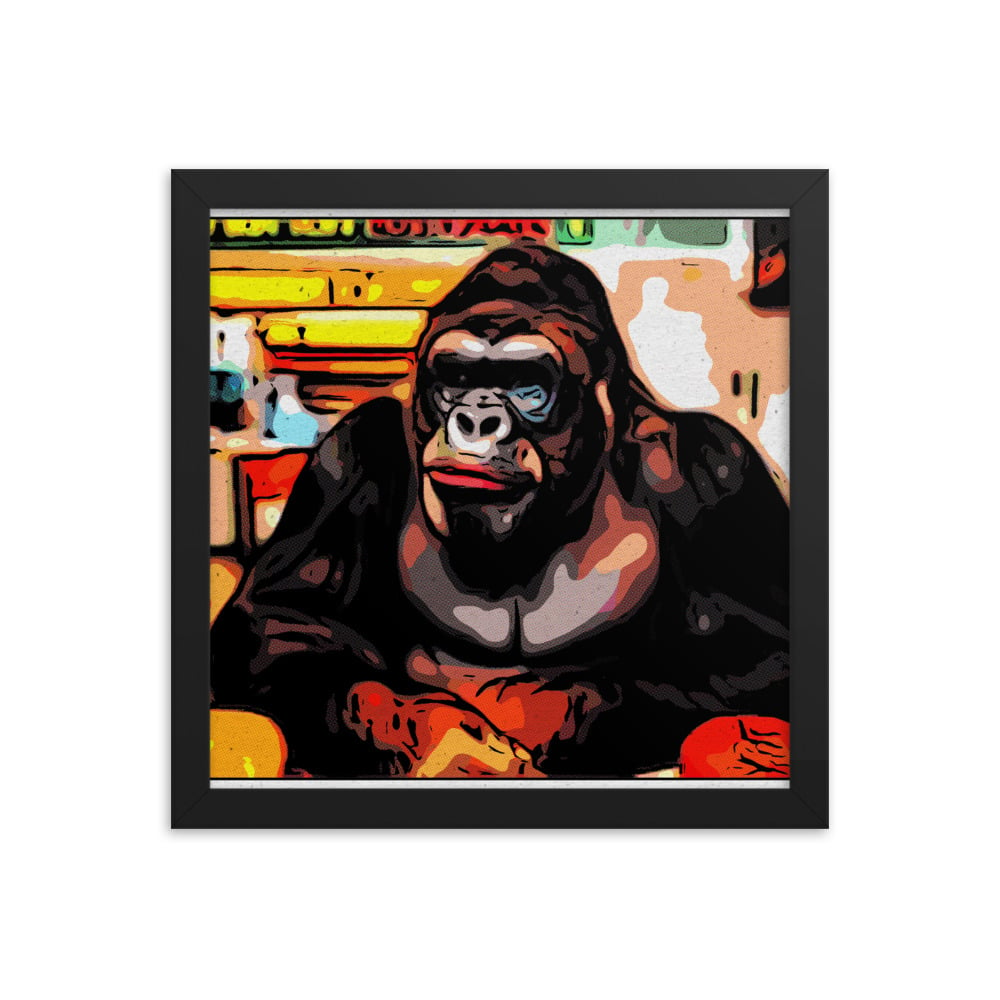 ZEN EXP - Hungry-Rilla Framed photo paper poster