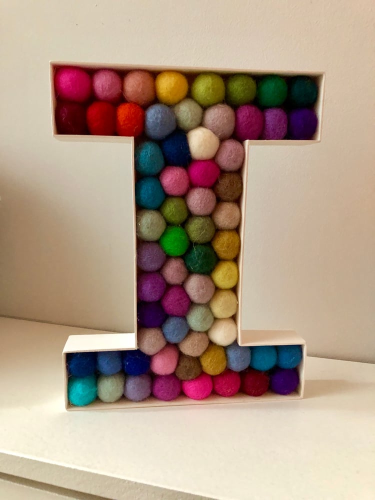 Image of Felt Ball Letters 22cm