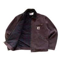 Image 2 of Vintage 90s Carhartt Detroit Jacket - Burgundy 