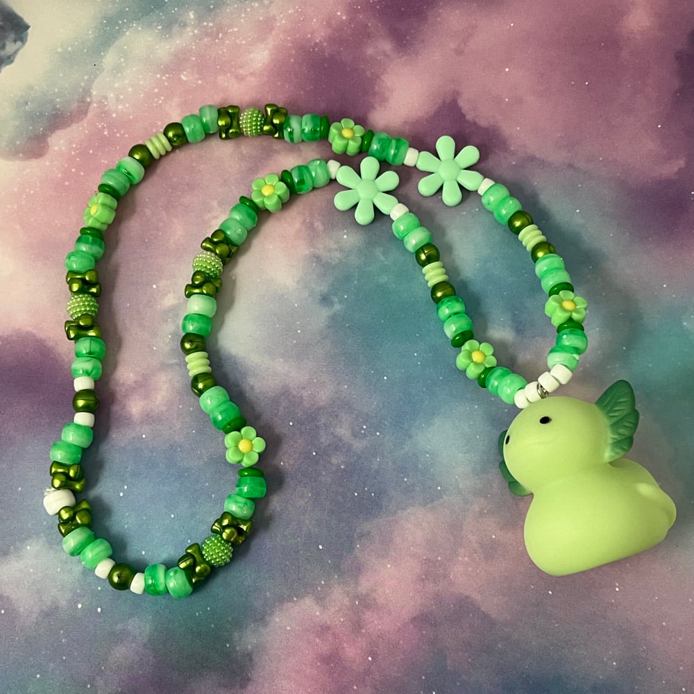 Image of Axolotl Kandi Necklace Collection Kawaii