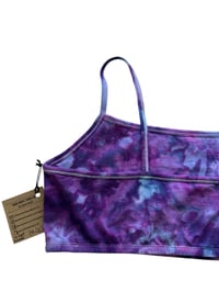 Image 8 of XL/XXL (42) Bralette in Purple Haze Watercolor Ice Dye
