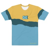 Image 1 of Yellow/Teal HalfnHalf BE T-shirt