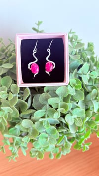 Peony Squiggle earrings