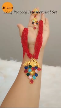 Image 3 of Premium Quality Peacock Hydropote Long Necklace