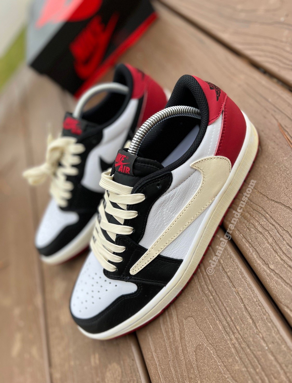 gt ts aj1 sail black dk mocha