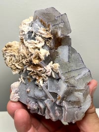 Image 4 of QR Code Fluorite & Barite Specimen #2586