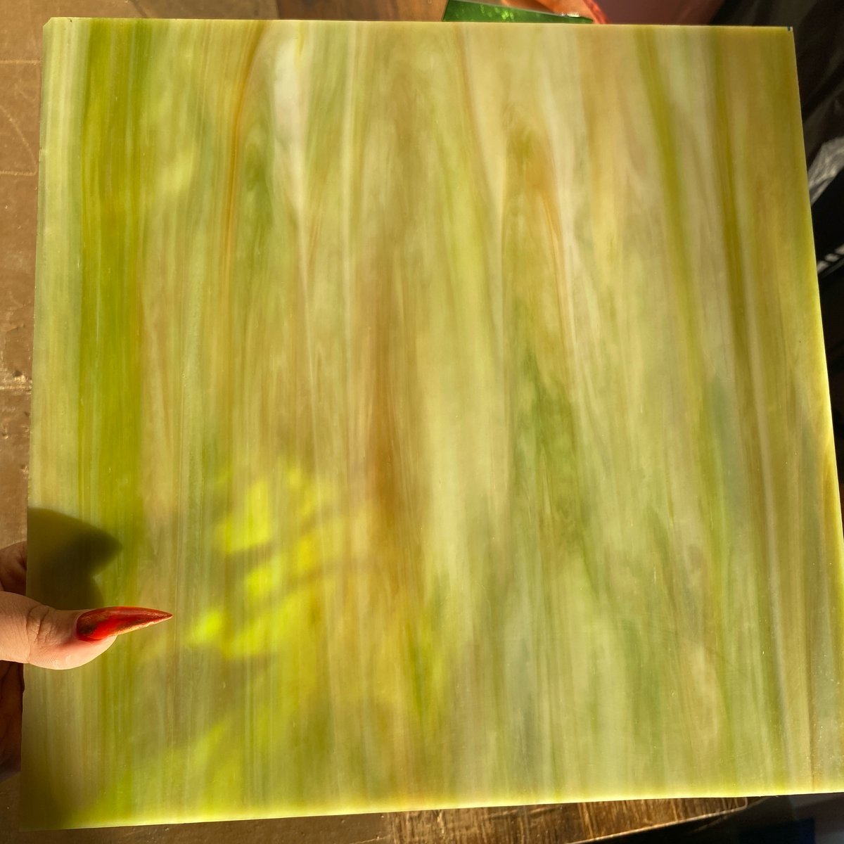 Image of SHEET GLASS - 12x12 Green/White/Amber Mix