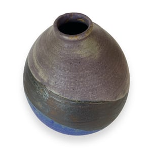 Image of TRI-COLOR LARGE EGG SHAPED VASE