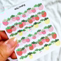 Image 2 of Strawberry lined stickers