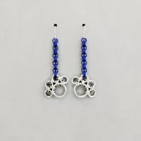 Image 2 of Chainmaille Paw Print Earrings