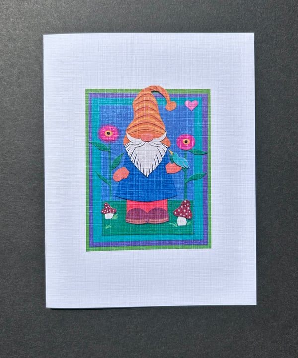 Image of Garden Gnome Paper Art