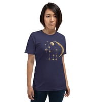 Image 19 of Gold Planetary Celestial Inspired Unisex t-shirt