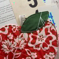 Image 2 of “Orange/Red Apple” QuiltedCoaster