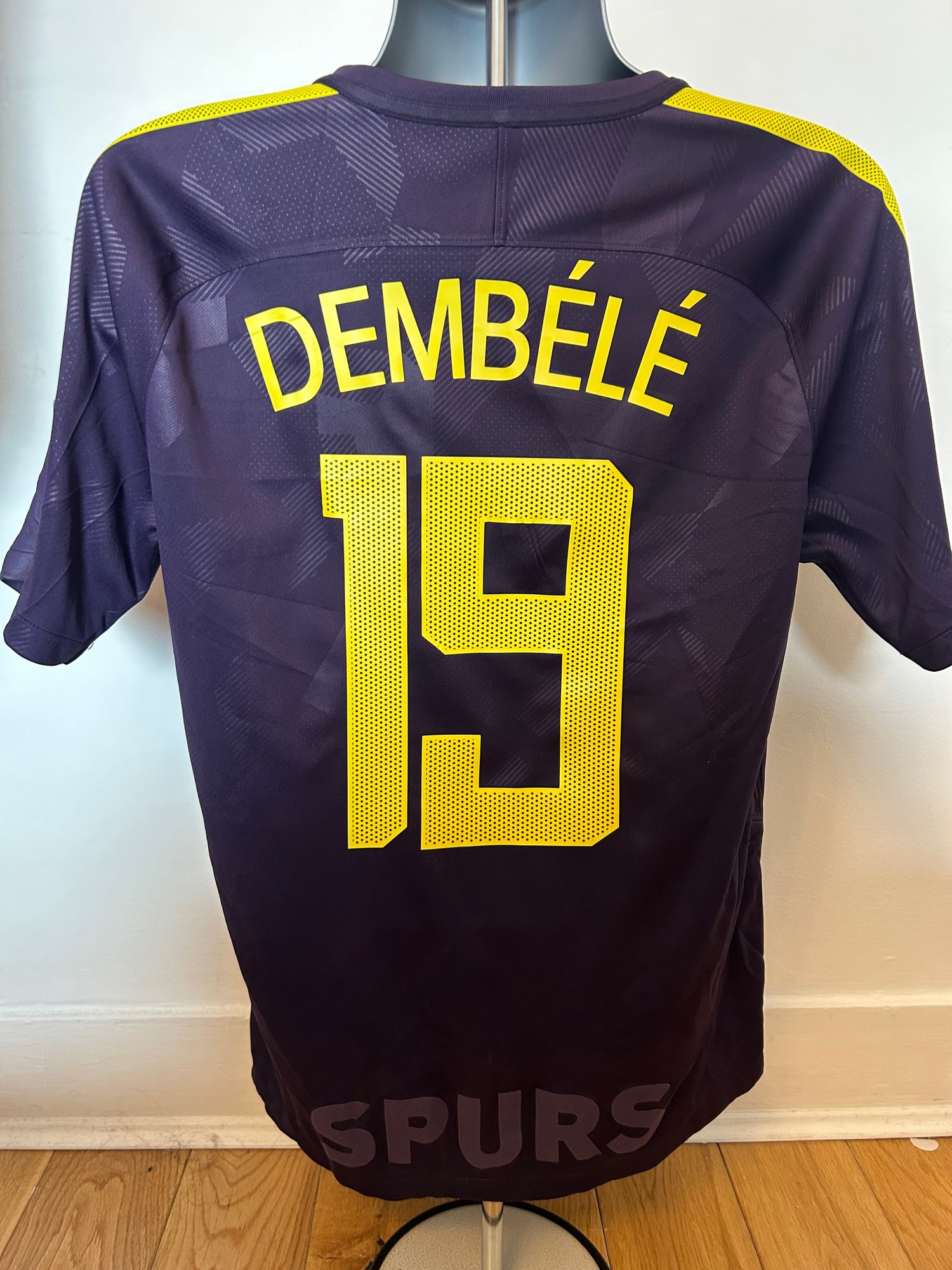 Image of Tottenham Hotspur “DEMBÉLÉ 19” 2017/18 Third Shirt + UCL patches (L) 