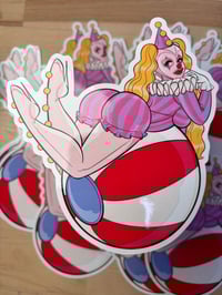 Image 6 of Ladies in the latex vinyl stickers/ a set of 6 