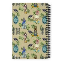 Image 2 of Tan Haunted Mansion Pattern Spiral Notebook
