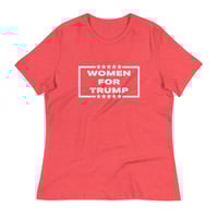 Image 3 of Women For Trump - Women's Relaxed T-Shirt from PatriotsCo.com