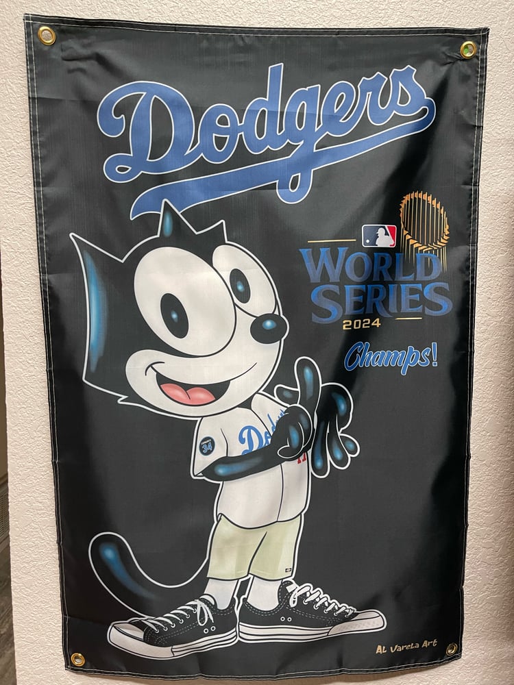 Image of Felix  2024 World Series Champ flag 