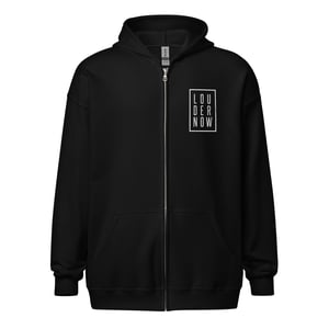 Image of LOUDERNOW - Zip Up Hoodie