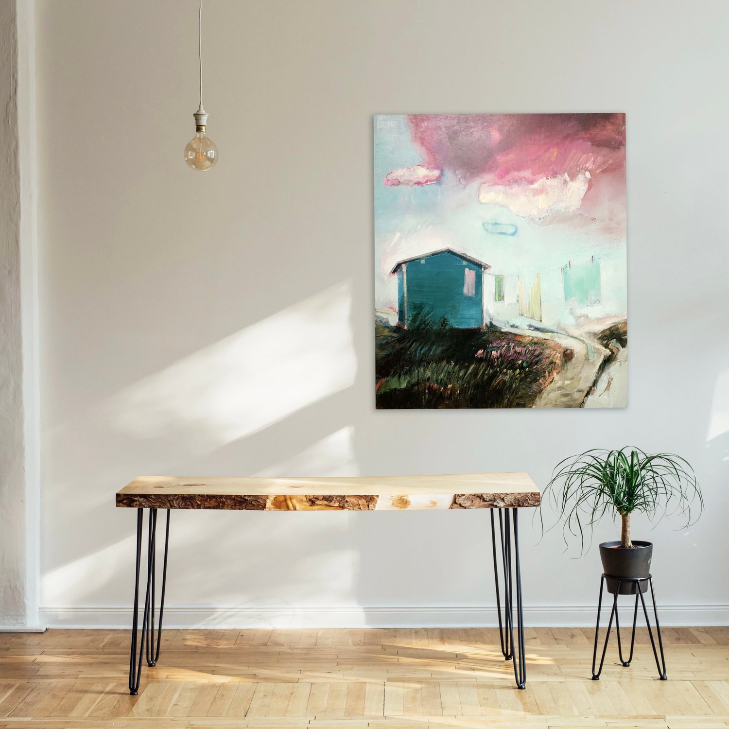 Image of PAINTING / MALERI / "Vilde drømme II" / 120X140 CM