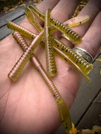 Image 2 of 4” MC Worm - WATERMELON ROSE