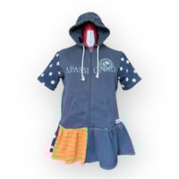 Image 1 of sport cute hoodie dress blue