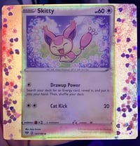 Image 1 of Skitty Pokémon Resin Coaster (Glow in the Dark)