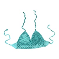 Aqua Bare Crochet Top