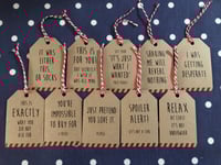 Image 2 of Honest Christmas Gift Tags #set2