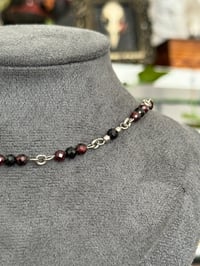 Image 2 of Tourmaline & garnet crystal choker 