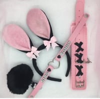 Black / pink 🐰 petplay set 