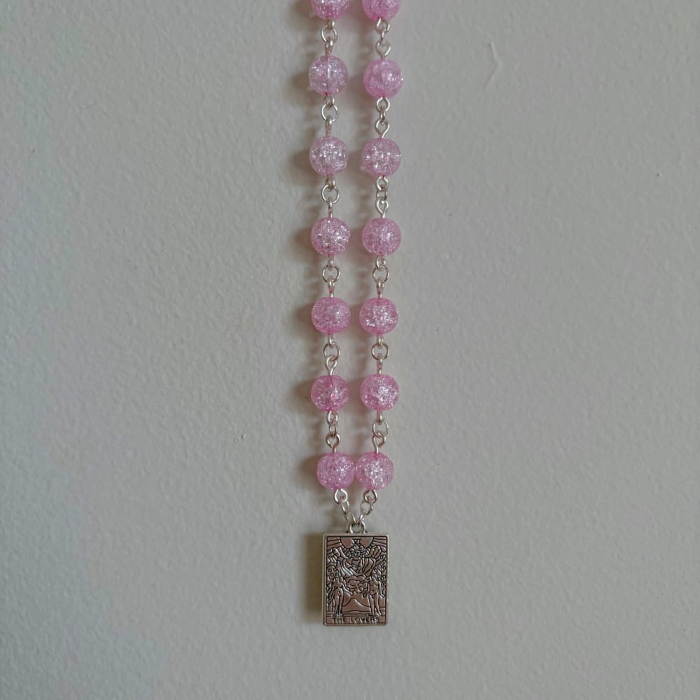 Image of tarot card necklaces