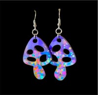 Holographic Funguy Earrings