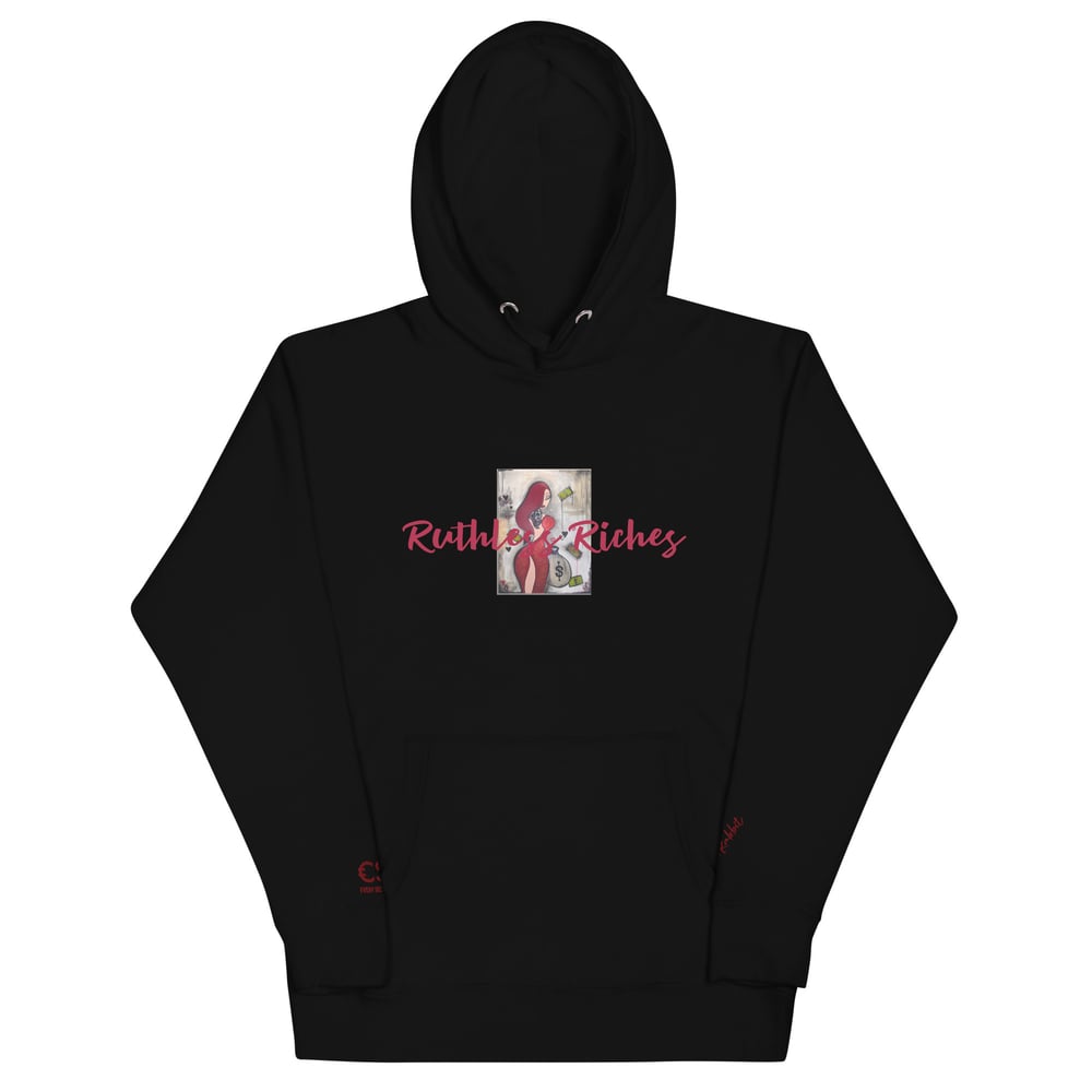 Image of  ESC x Nikki Rabbit Hoodie – "Ruthless Riches"