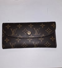 Envelope Style Brown Monogram Wallet 