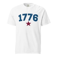 Image 2 of 1776 Vintage Distressed - Unisex garment-dyed heavyweight t-shirt from PatriotsCo.com