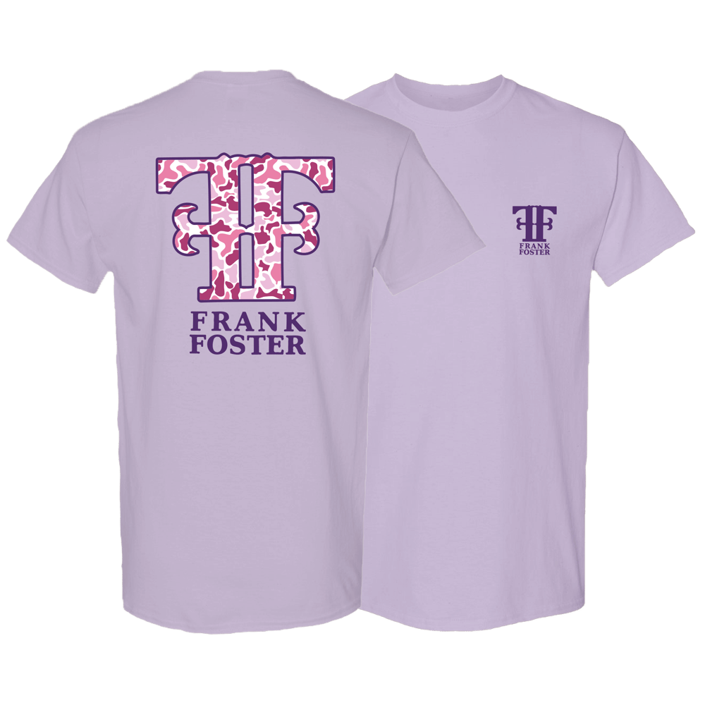 Image of Ladies Purple Camo FF Logo Shirt