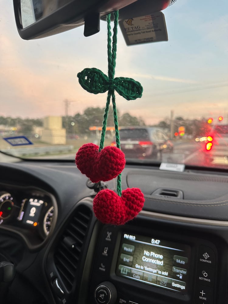 Image of Heart Cherry Car Hanging