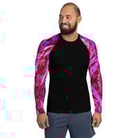Image 1 of Enigma Pink Surge Men's Rash Guard 