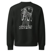 Image 2 of N8NOFACE "La Muerte" Oversized heavyweight sweatshirt (Vintage Black)