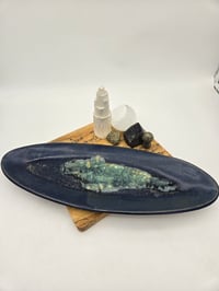 Image 2 of Blue Drip Platter