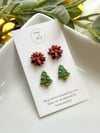 Red Poinsettias Stud Pack