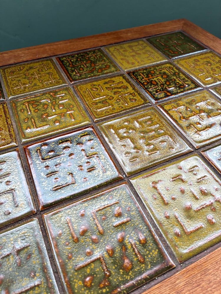 Image of Mid Century Danish Tiled Table