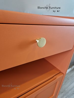 Image of Slim / Narrow hallway Sideboard in Tuscan Orange.