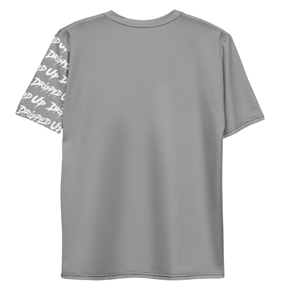 Dripped Up Men's Iso Sleeve T-Shirt (Grey/White)