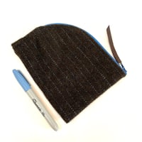 Image 4 of Pinstripe Shetland Tweed Zip Case
