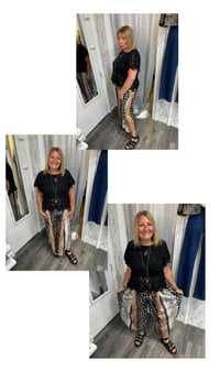 Image 3 of Clara - Animal Print Hareem Pants 